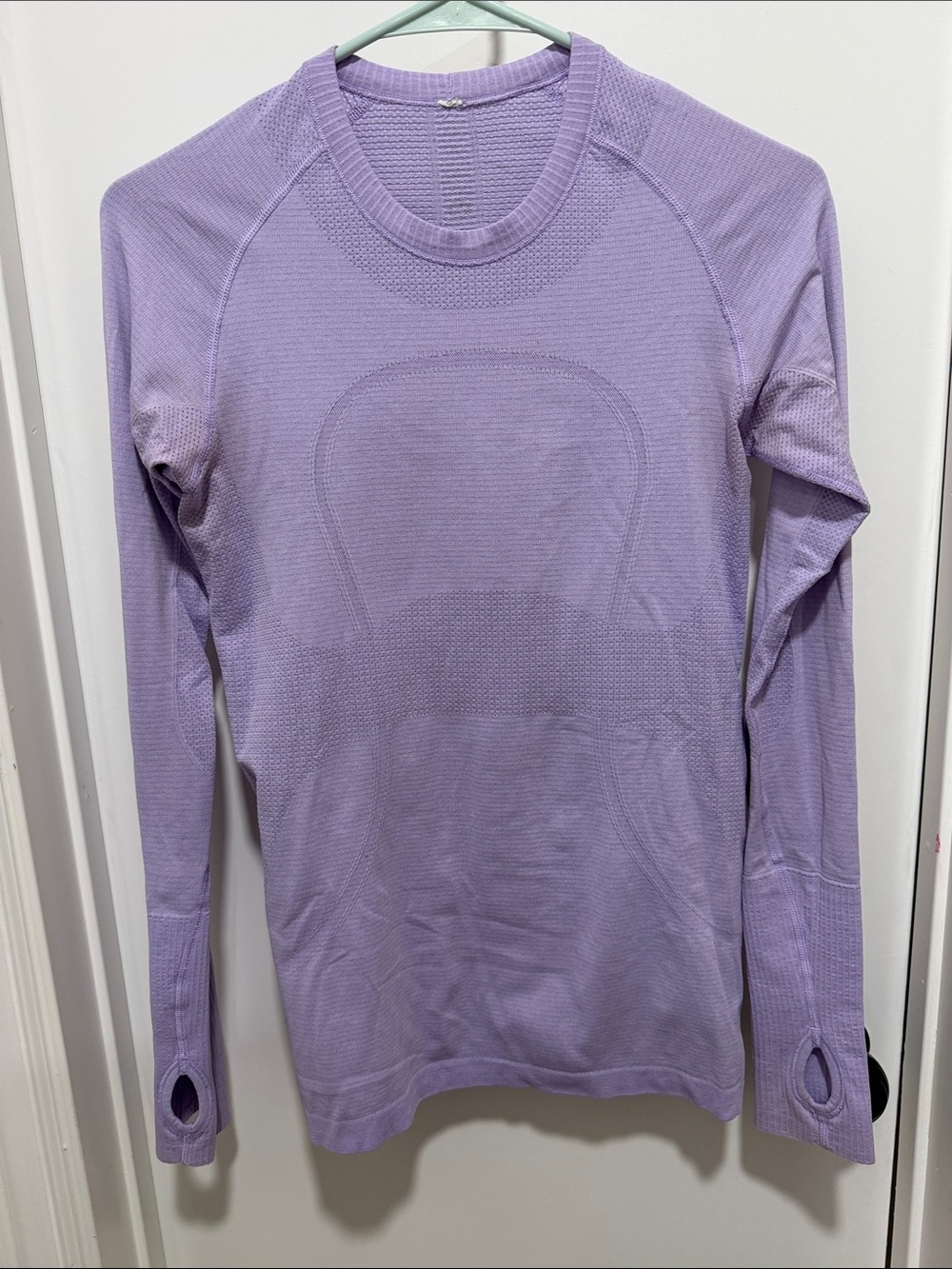 Light Purple Seamless Long Sleeve Top